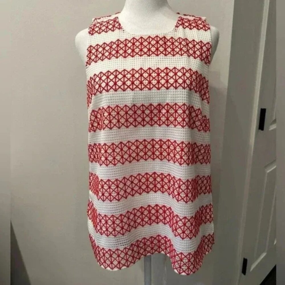 Anna Cate 'Allison Sleeveless Embroidered Shell Top' Brand New XS